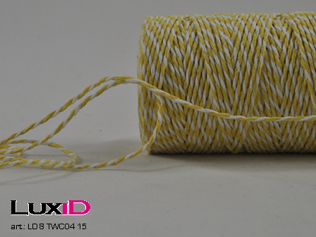 Twine cord 15 geel 1,5mm x 100m